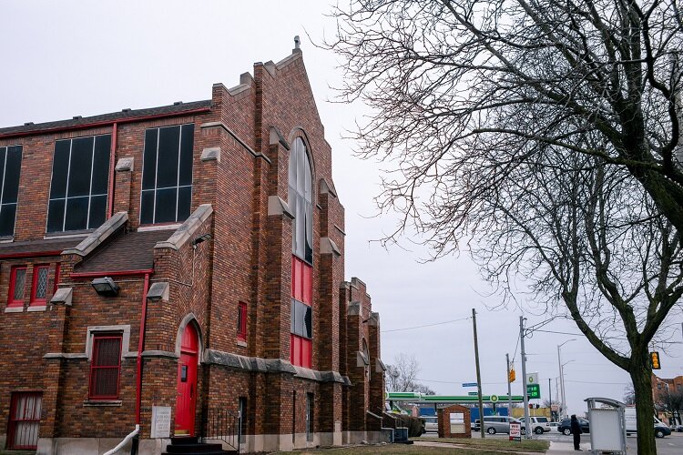 Dexter Avenue Baptist Church at 13500 Dexter Ave.
