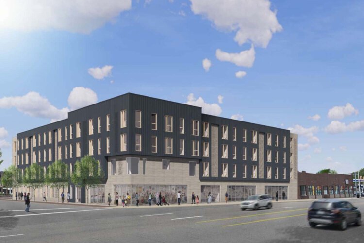 Named after the church’s longtime leader, all 60 units at the Jim Holley Residences will be affordable, and the new-construction building will feature 5,000 square feet of commercial space. 