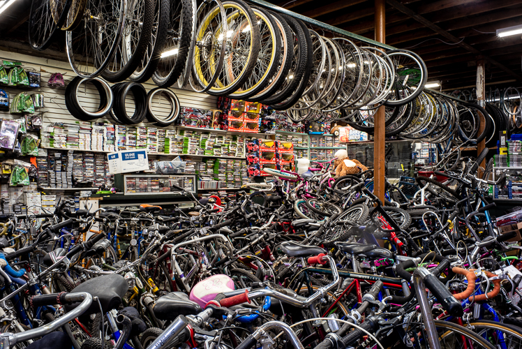 Livernois Bike Shop has nearly every kind of bike part you can imagine.