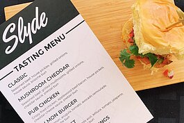 Slyde will preview five different sliders as well as shareables like chicken wings.