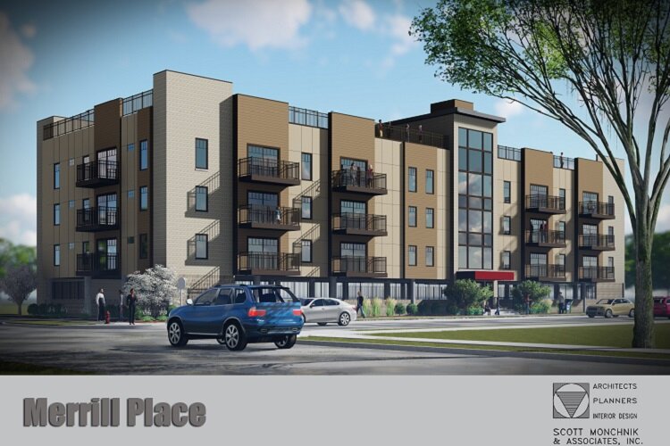 A rendering of Merrill Place II.