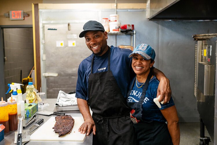 Tito and Monica Dotson co-own T-Mo's BBQ Pit.