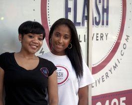 Flash Delivery's Ericka Billingslea and Tatiana Grant
