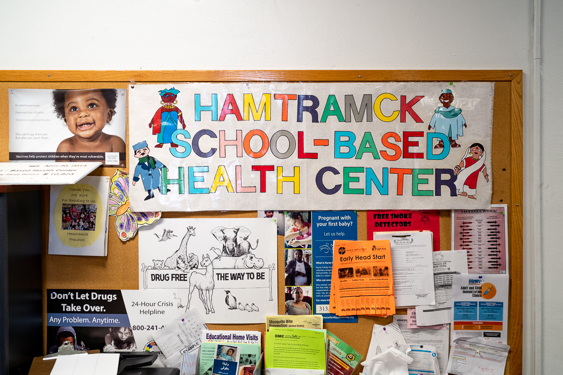The Hamtamck School Based Health Center.