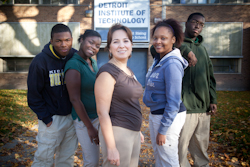 Ramona Gilgor with Detroit Institute of Technology students