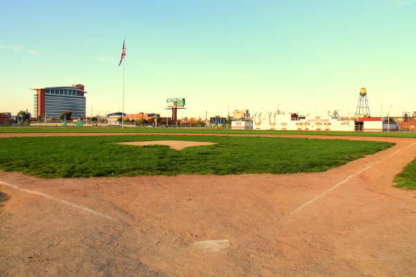 The former site of Tiger Stadium in 2011