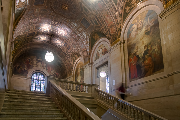 Main Library's grand staircase