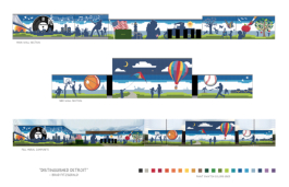 Model D readers selected Brad Fitzgerald's "Fun in the City" design as their favorite to adorn the Crowell Rec Center