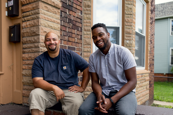 North End developers Steven Harris of Rebound Construction and David Alade of Century Partners