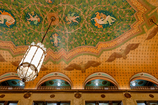 Ceiling details in the Fisher Building