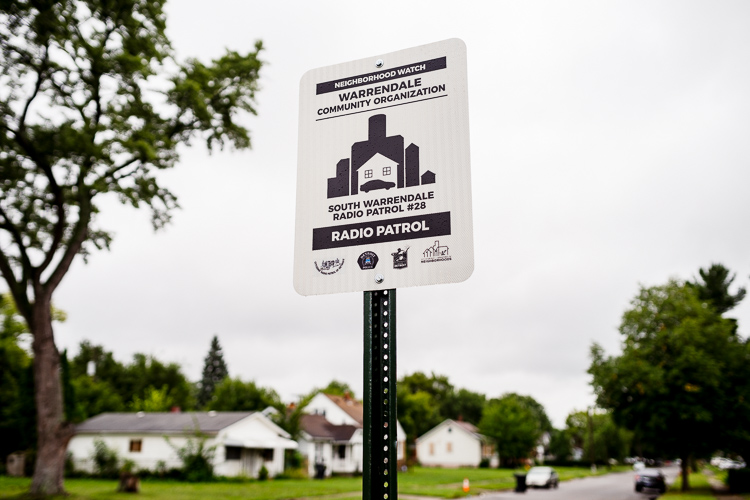 A neighborhood watch sign on Minock Street in South Warrendale.
