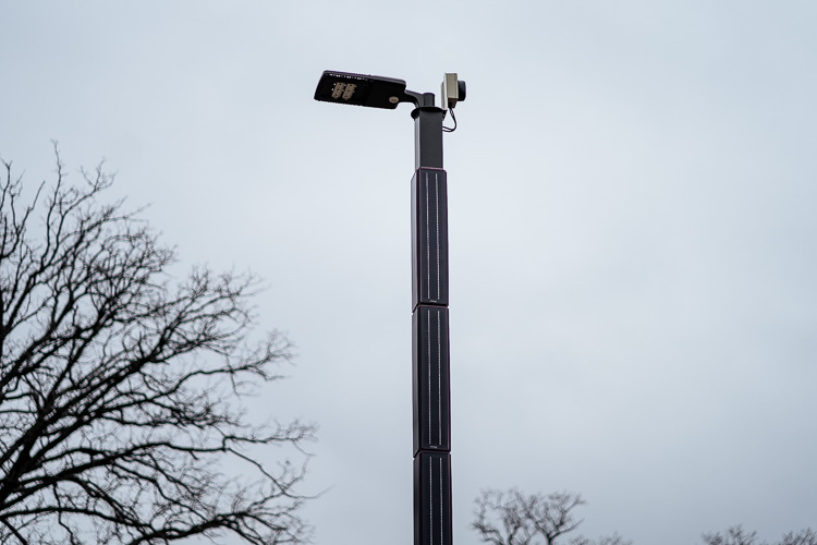Solar street light at Parker Village