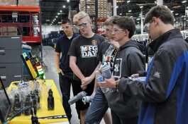 Students participate in Manufacturing Day 2018.