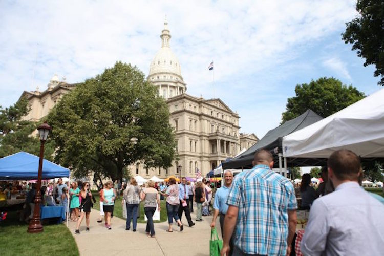 Michigan Farmers Market Association hosts Farmers Markets at the Capitol in downtown Lansing 