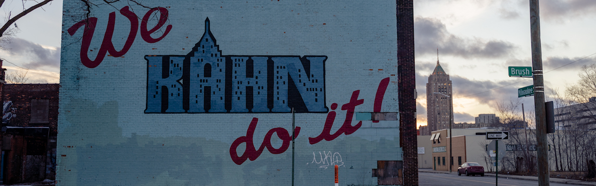 "We Kahn do it!" mural in Milwaukee Junction