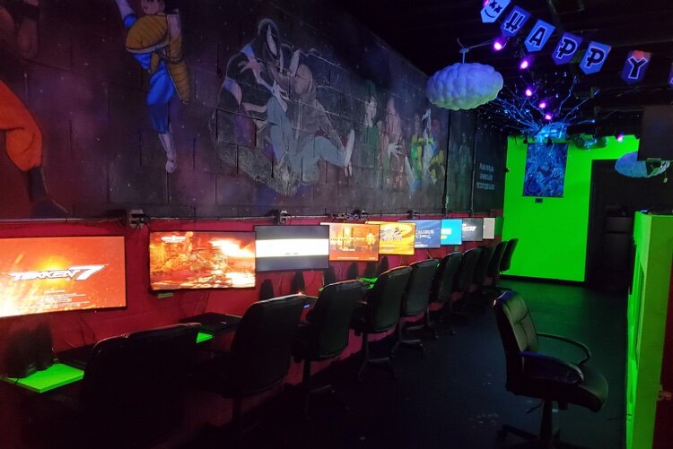 Playa Vs. Playa Gaming Lounge features gaming consoles that appeal to a range of generations, from the original Atari system to the highly coveted PS5.