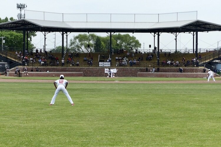 Baseball teams play the historic field in 2022.