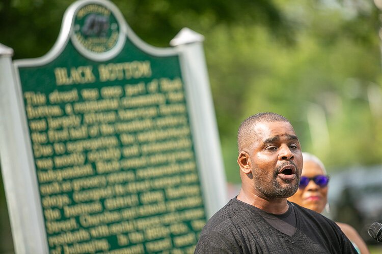 Historian Jamon Jordan gives background information on the early settlement of Detroit’s Black Bottom