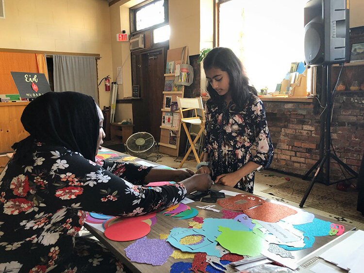 Bank Suey hosts an event to create Eid greeting cards and stationery earlier this month.