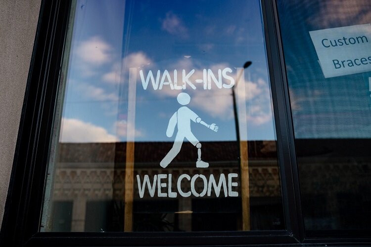 A welcome sign at Anew Life