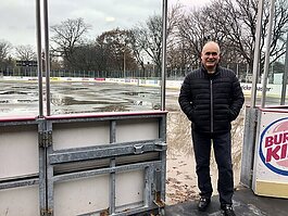 “If your mom gave you a buck to go, you had your skates and a cup of chocolate that day. Those were good times, a lot of fun. And this place was packed with kids from the neighborhood,” recalls Clark Park Coalition Director Anthony Benavides.