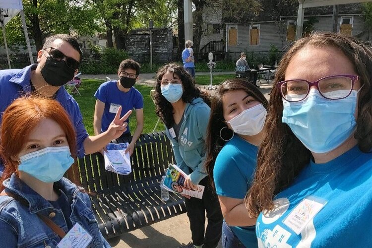 UNI staff help out with a health event at Patton Park.