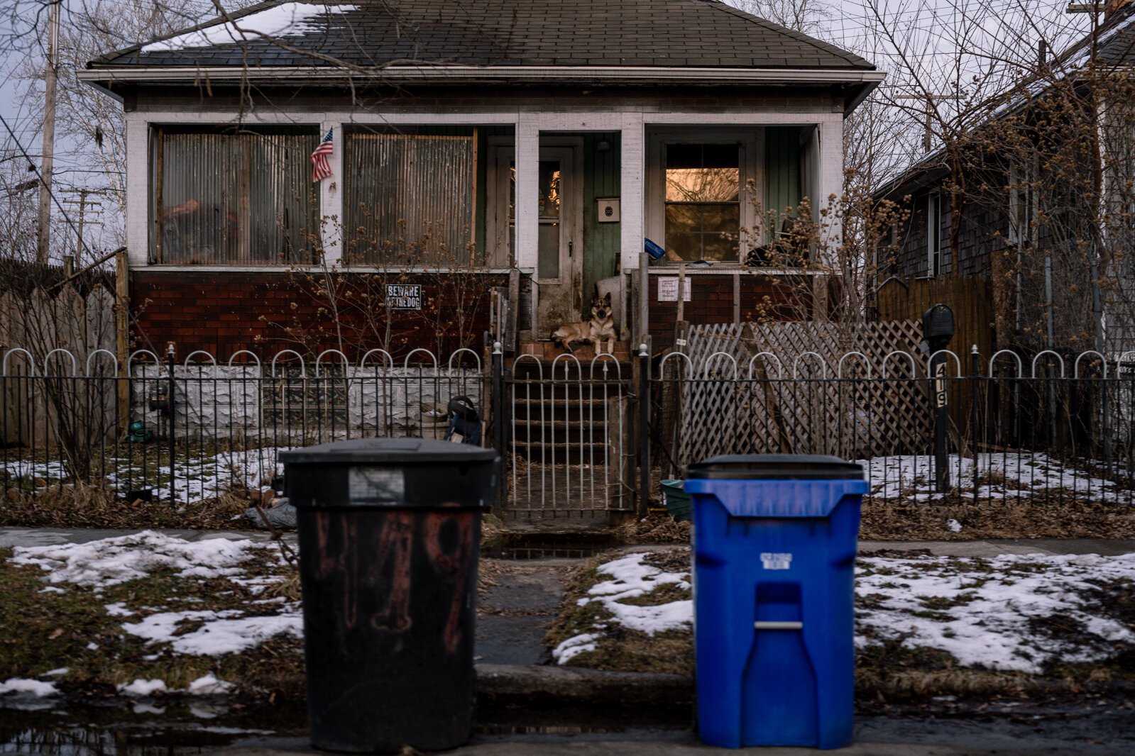 A home in Detroit's Delray neighborhood