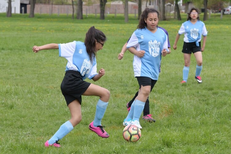 Soccer is a popular sport with Detroit PAL youth.