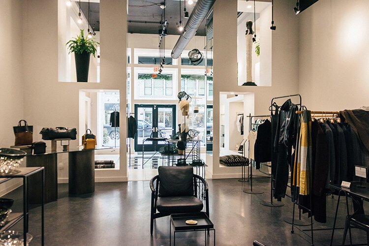 The flagship Detroit is the New Black store on Woodward Avenue.