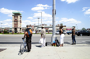 Waiting on the bus