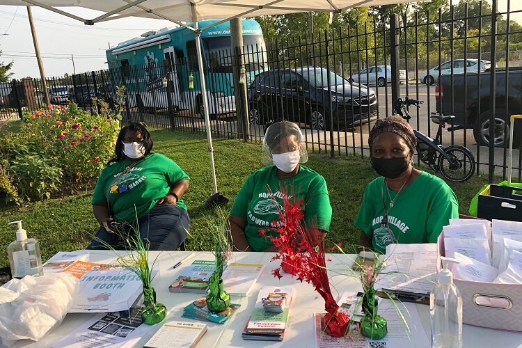 HOPE Village Revitalization staff at their annual farmers market.