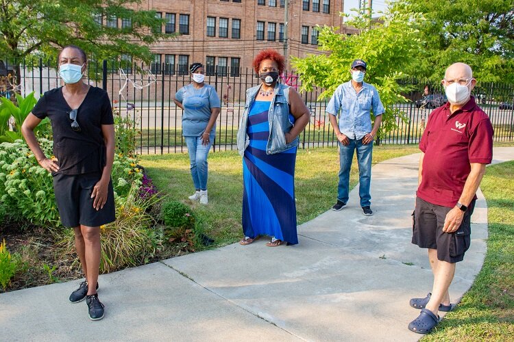 A group shot of members of Citizens for Health. Pictured from left to right are Julie Rice, Stephanie Johnson-Cobb, Arlyssa Heard, Victor Bonds, and Marc Kruman.