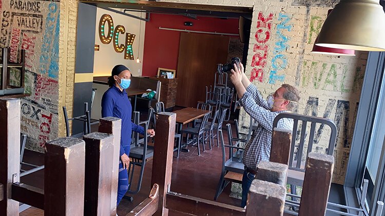 Stephanie Byrd poses for a portrait during a photo shoot with the Associated Press