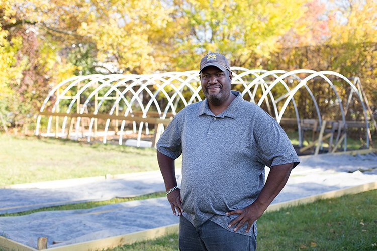 Juan Shannon's urban farm project at Parker Village has seen a prosperous summer.