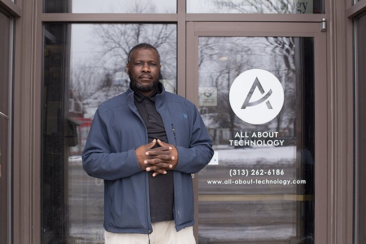 Willie Brake has grown his Detroit business, All About Technology, from a one-person operation to a brick-and-mortar store on Michigan Avenue.