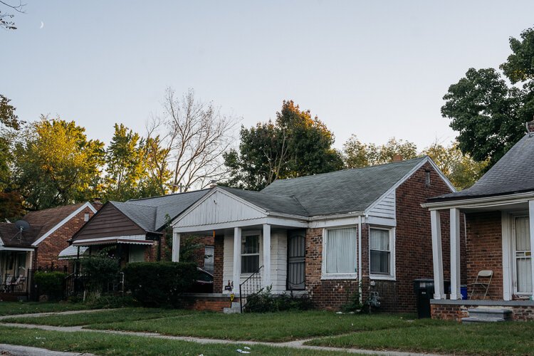 Darius Jones and Aleja Reed own this home in northwest Detroit.