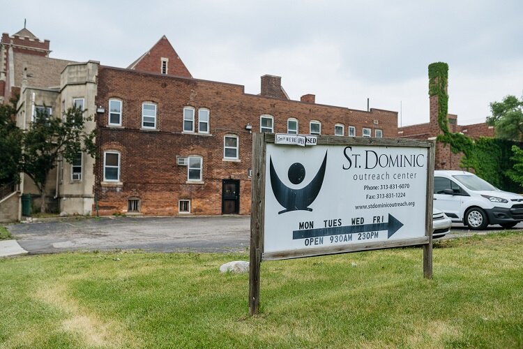 St. Dominics Outreach Center is right next to the Farm Stand.