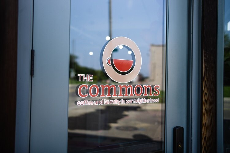 Door logo at The Commons