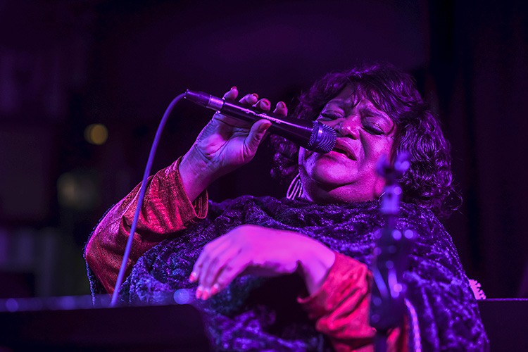 Renee King-Jackson performing at Baker's Keyboard Lounge.