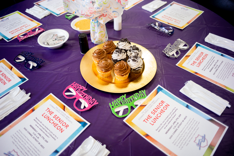 The theme for the Salvation Army's March Luncheon was "Everybody's Birthday."