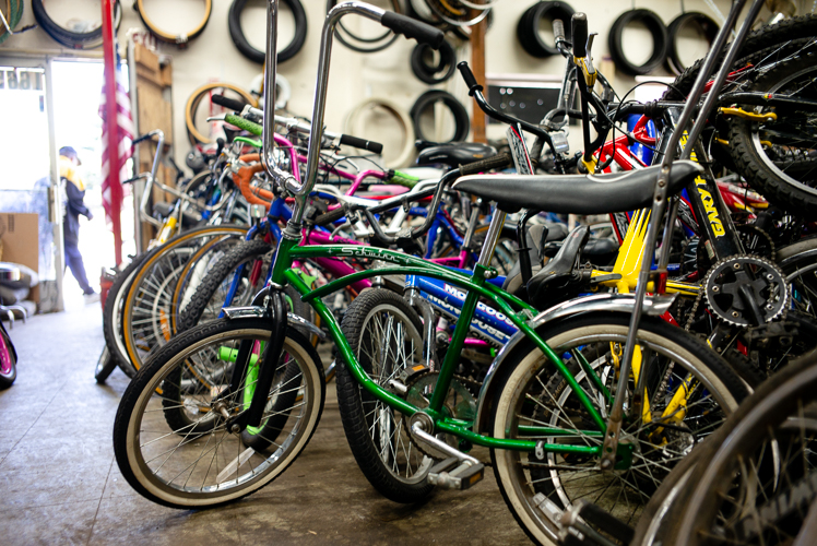 Some fancy looking bikes at Livernois Bike Shop.