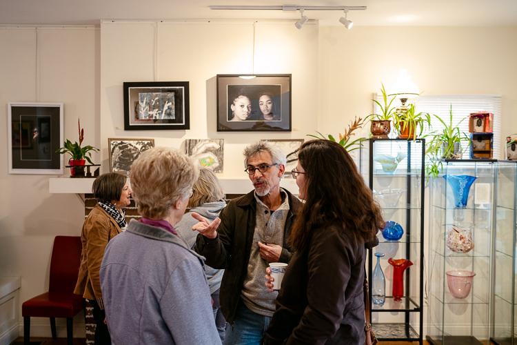 Visitors check out Live Coal Gallery.