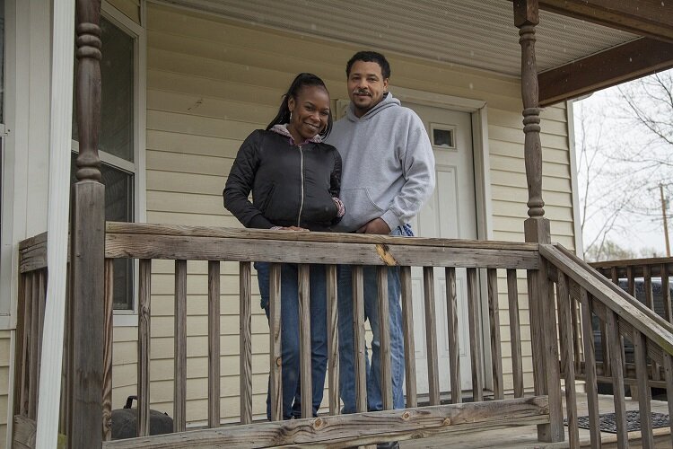 Katrina Johnson and Delawn Ross rented for 18 years before buying their home in Newberry.