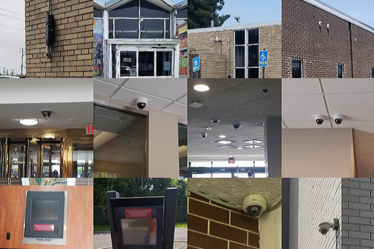 Lenderrick Bridges assembled this photomontage of cameras in his East Side neighborhood.