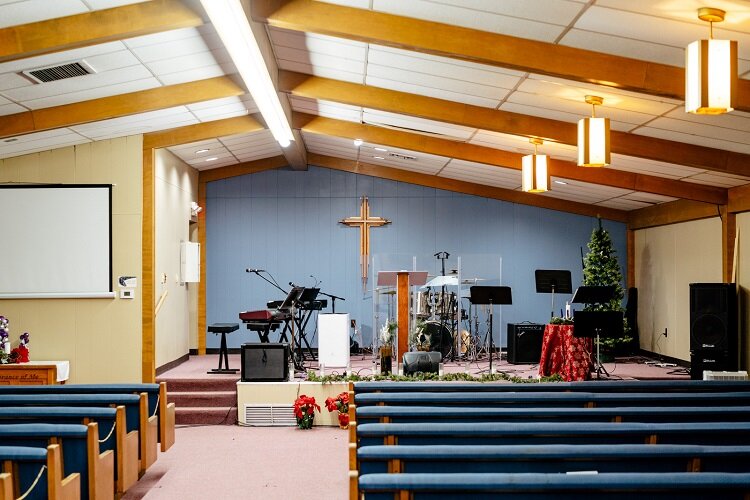 An inside view of MACC Avenue Community Church.