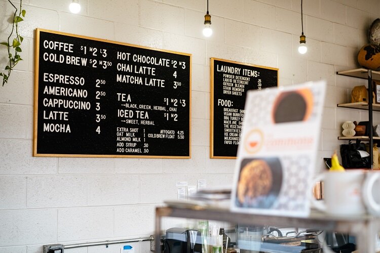 Some of the cafe offerings at The Commons.