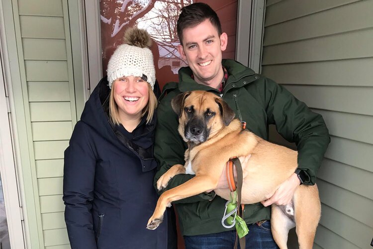 Melanie D'Evelyn and her husband, James Arnott, moved to Woodbridge in 2019.