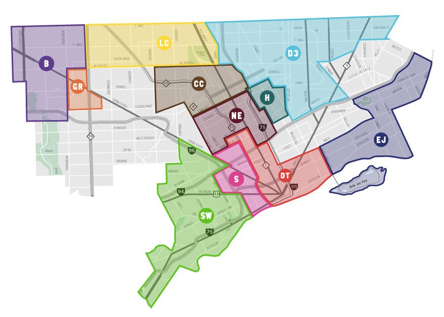 Detroit SOUP hosts local neighborhood soups in these areas.