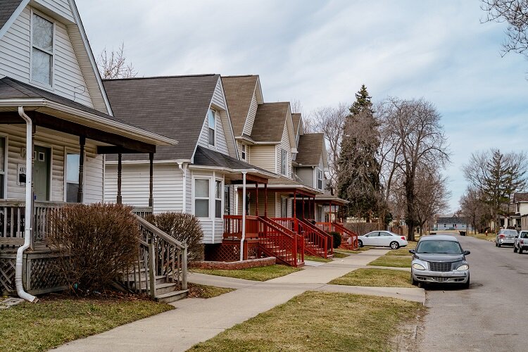 A row of homes in Newberry.