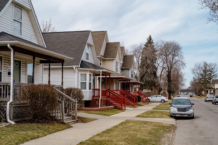 A row of homes in Newberry.